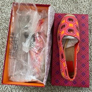 Tory Burch Cecily Embellished Espadrilles Size 7.5